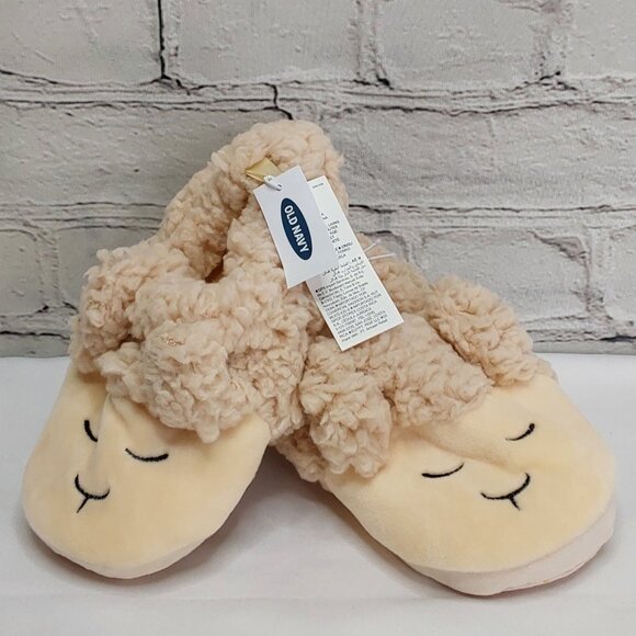 'OLD NAVY' O CRITTER 'LOVEY LAMB' SLIPPERS SHERPA LINED PILLOW SOFT - Picture 15 of 16